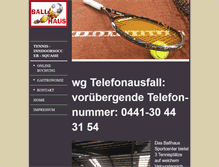 Tablet Screenshot of ol-tennis.de